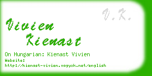 vivien kienast business card
